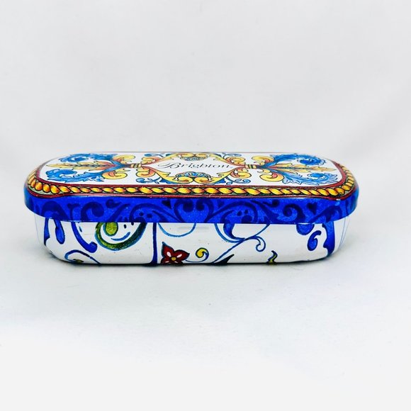 Brighton Eyeglass/Sunglass Lined Tin Blue/Yellow /White - Picture 2 of 7